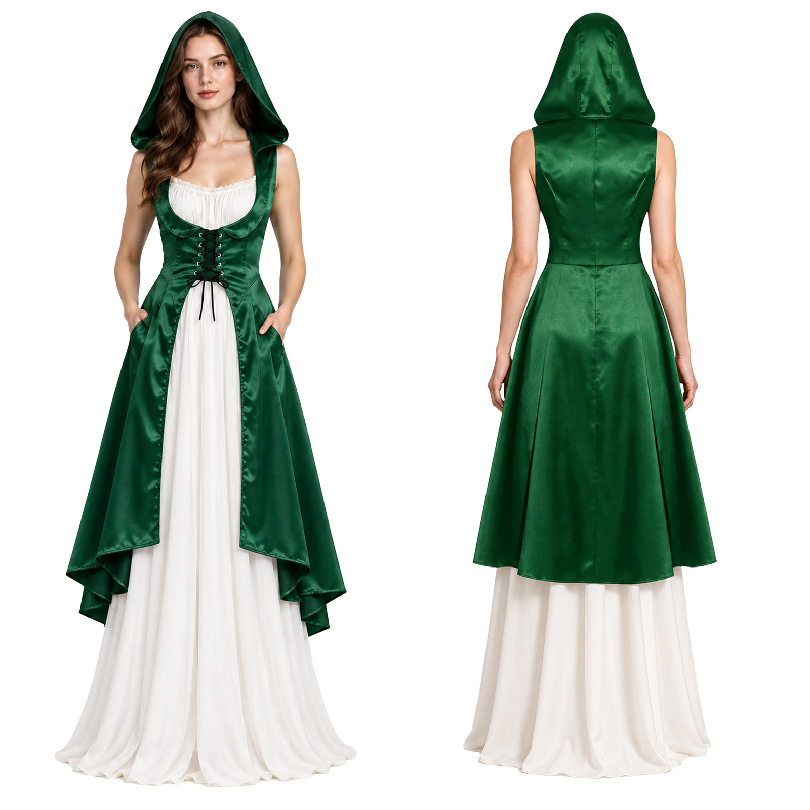 Medieval Renaissance Dress Women - Women Medieval Renaissance Victorian Costume Lace-up