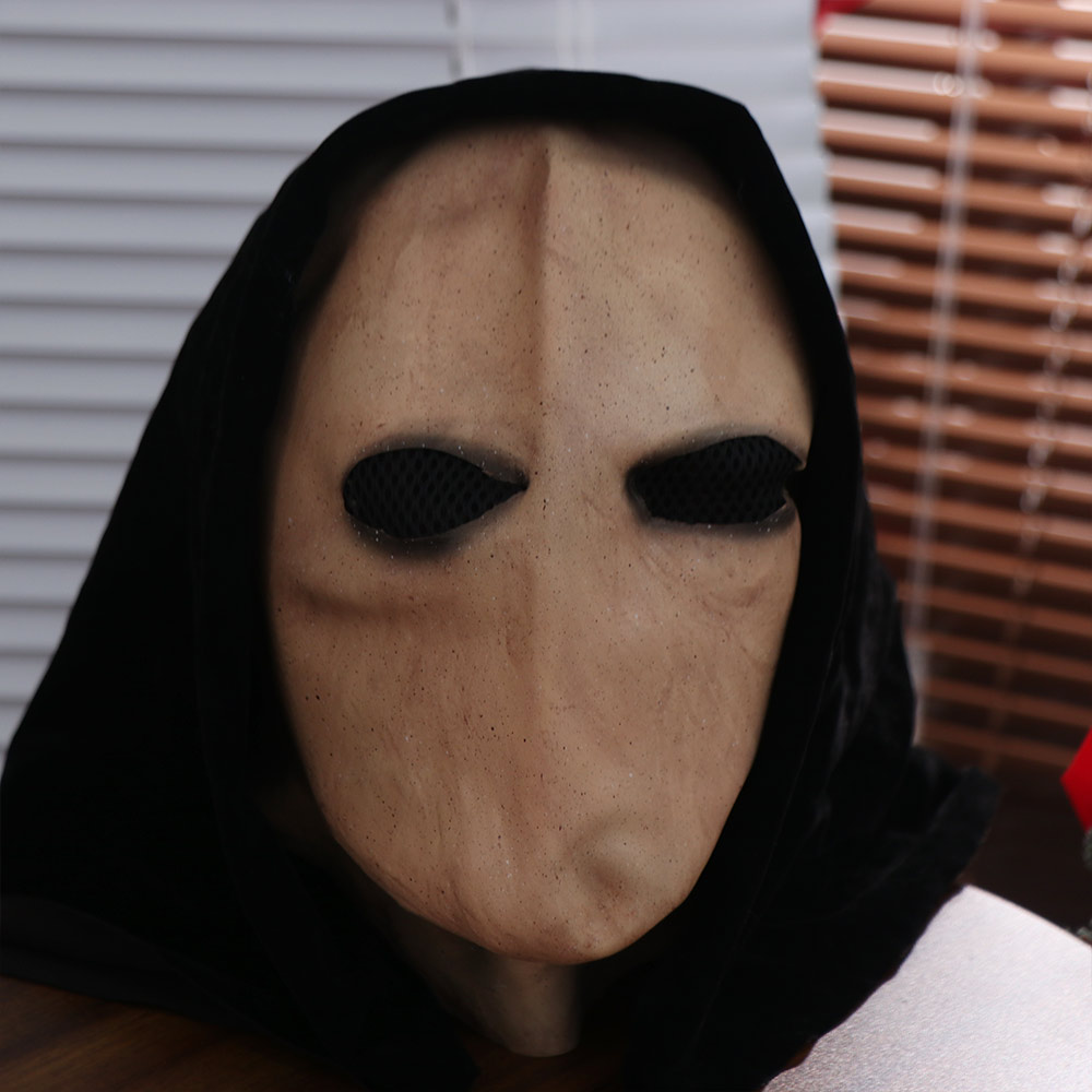 Latex Alien Mask Realistic - Faceless Man Halloween Slenderman Mask Non-toxic