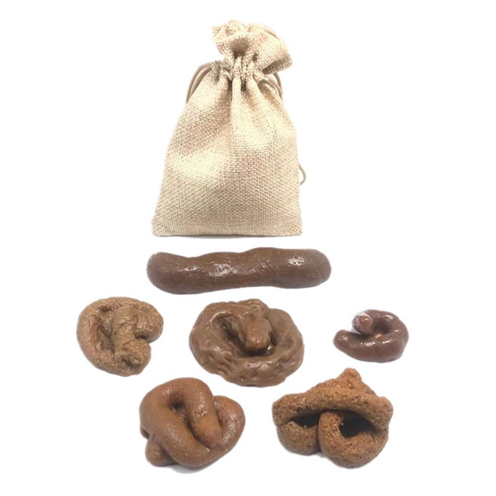 Fake Poop Gag Gift - 6Pcs Turd Tricky Antistress Fool's Holiday