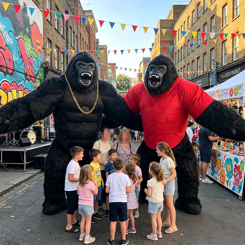 Inflatable Gorilla Cartoon Dol - Inflatable Dinosaur Costume Adult 评论和价格