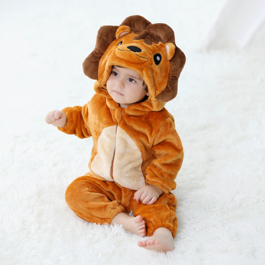 Baby Kigurumi Cute Lion Cartoo - Spiderman Jumpsuit Kids 评论和价格