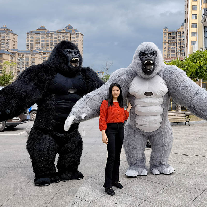 Real Life Inflatable Gorilla M - Inflatable Dinosaur Costume Adult 评论和价格