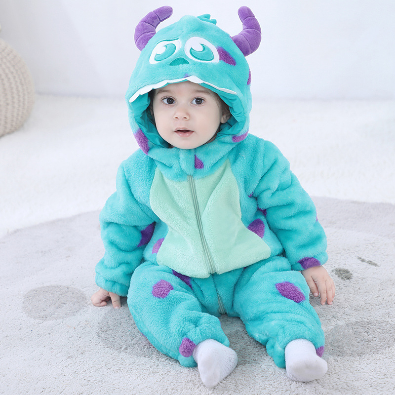 Baby Sully Romper Blue Warm On - Spiderman Jumpsuit Kids 评论和价格