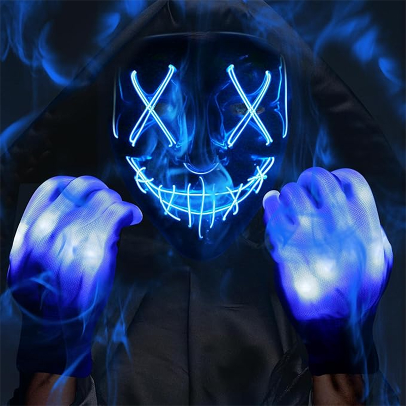 LED Light Halloween The Purge  - Led Purge Mask Halloween 评论和价格