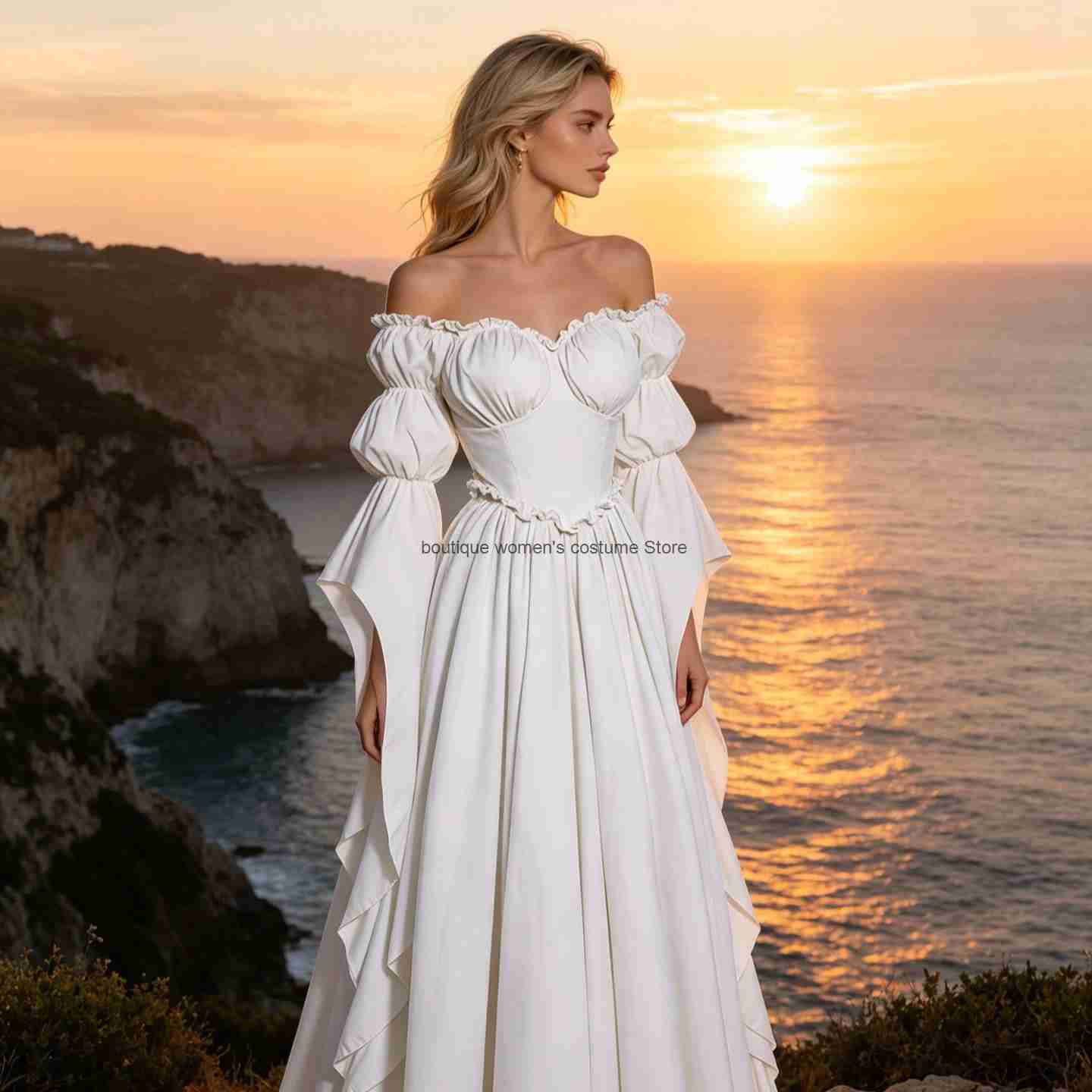 New Medieval Renaissance Gown  - Medieval Renaissance Dress Women 评论和价格