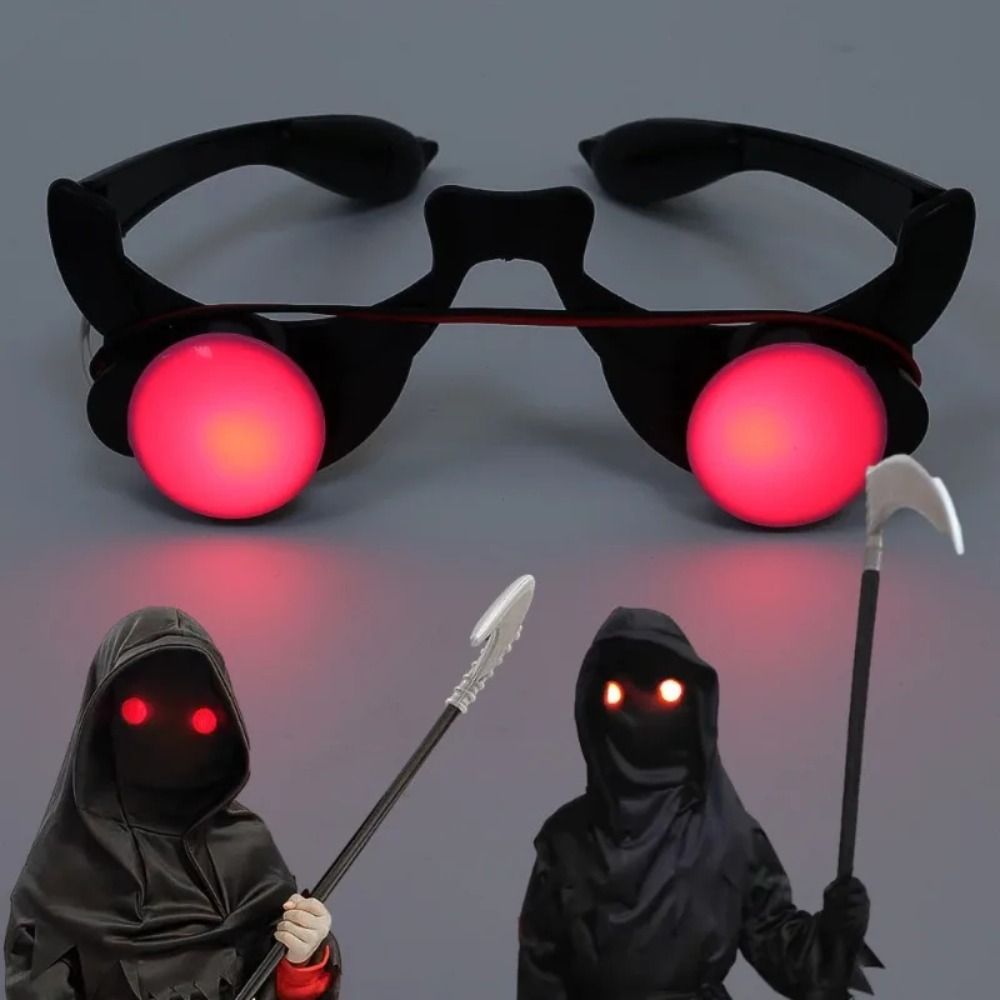 E9 Halloween Horror Red Eye Gl - Glow In The Dark Party Glasses 评论和价格
