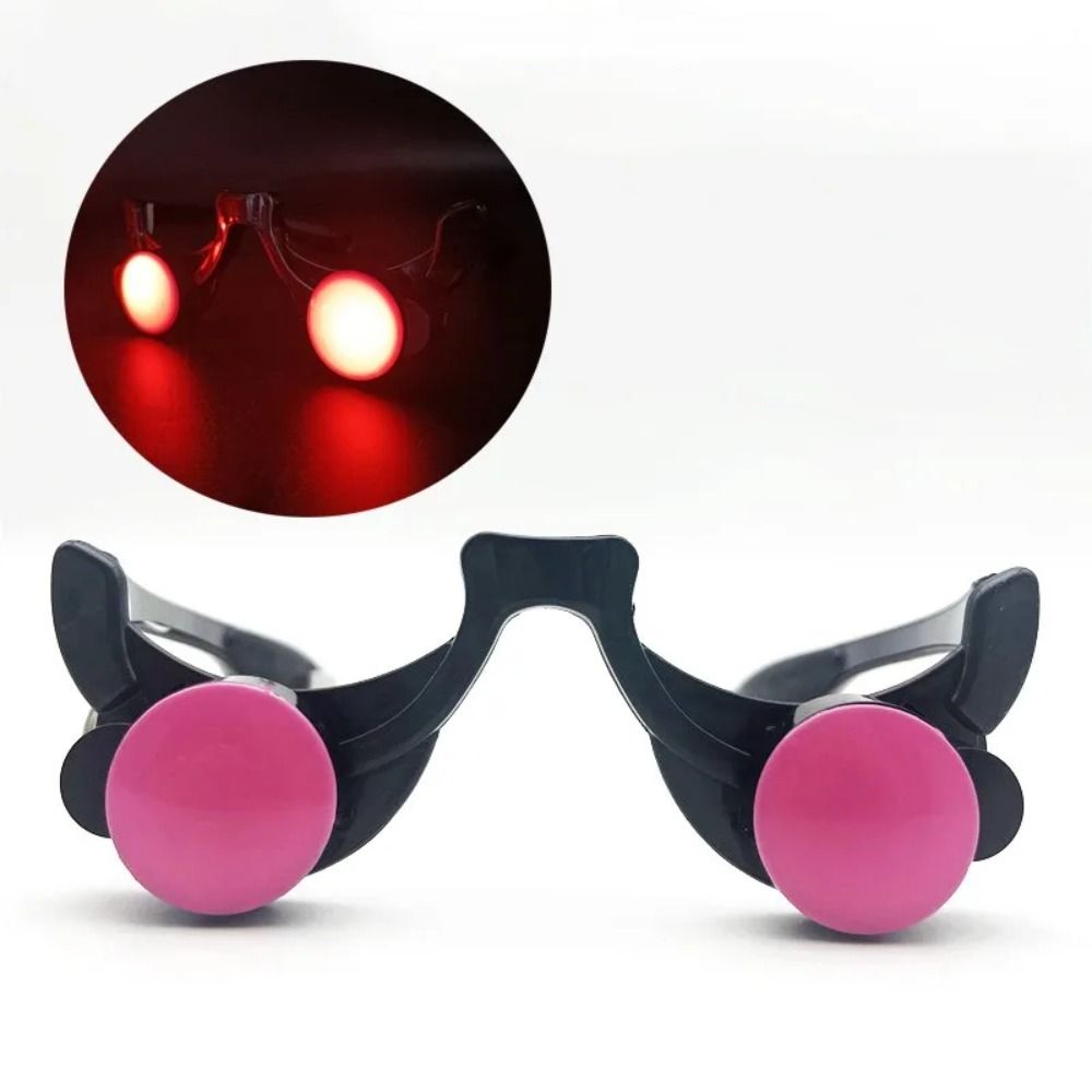 E9 Halloween Horror Red Eye Gl - Glow In The Dark Party Glasses 评论和价格