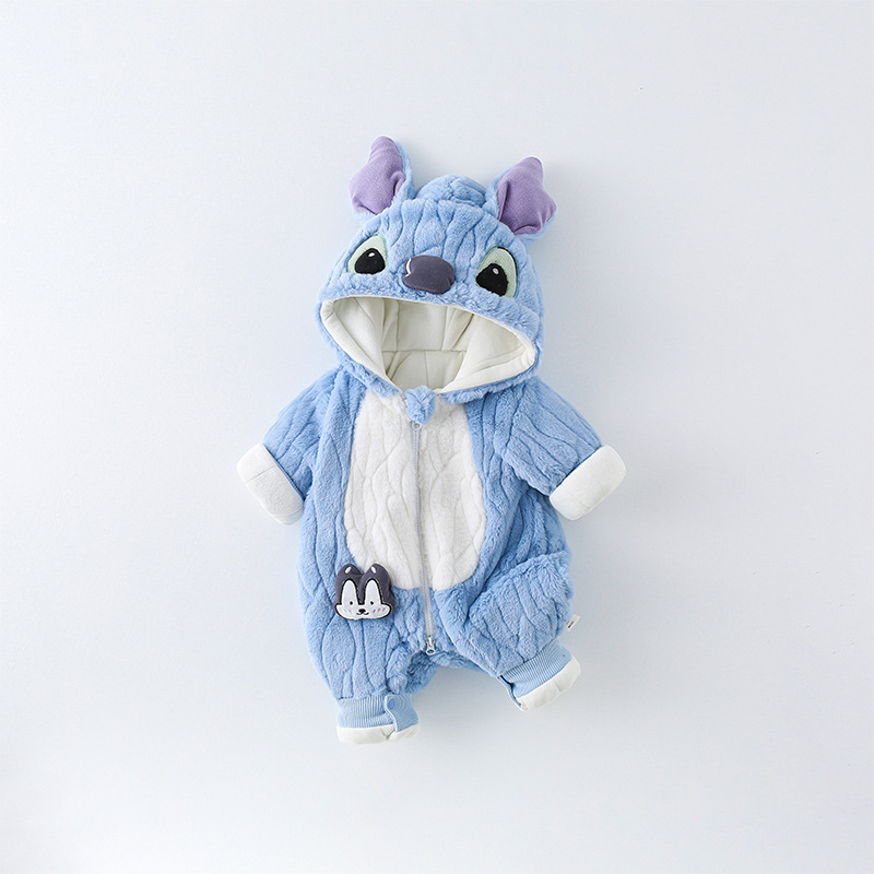 Winter Baby Thickened Padded C - Spiderman Jumpsuit Kids 评论和价格