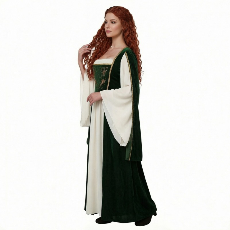New Medieval Cosplay Costume R - Medieval Renaissance Dress Women 评论和价格