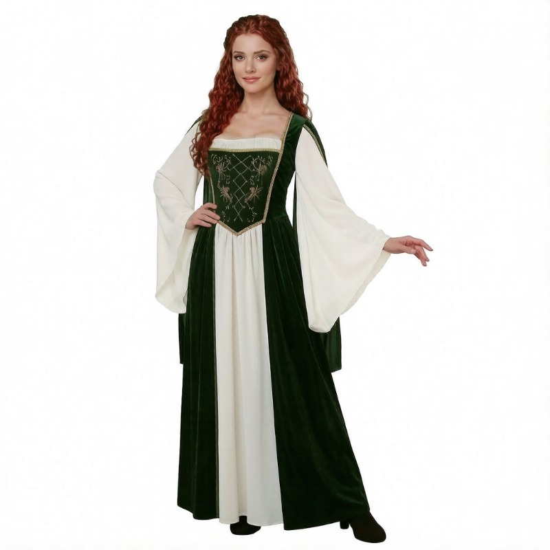 New Medieval Cosplay Costume R - Medieval Renaissance Dress Women 评论和价格