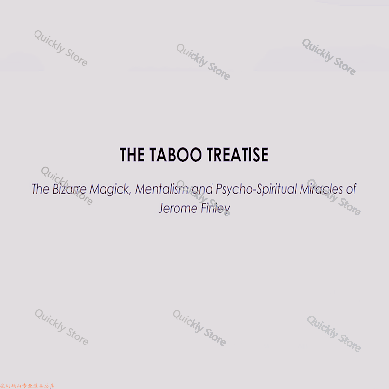 2025 Taboo Treatise by Jerome  - Magic Tricks 评论和价格