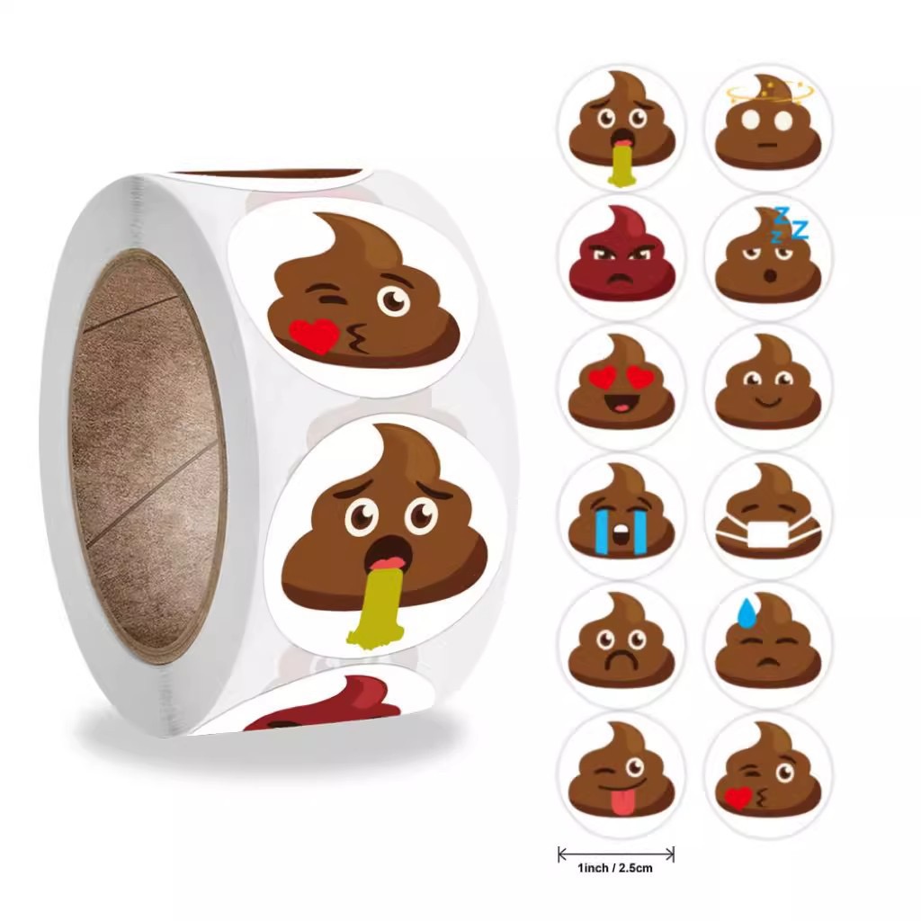100-500pcs Funny Poop Cartoon  - Prank Toys 评论和价格
