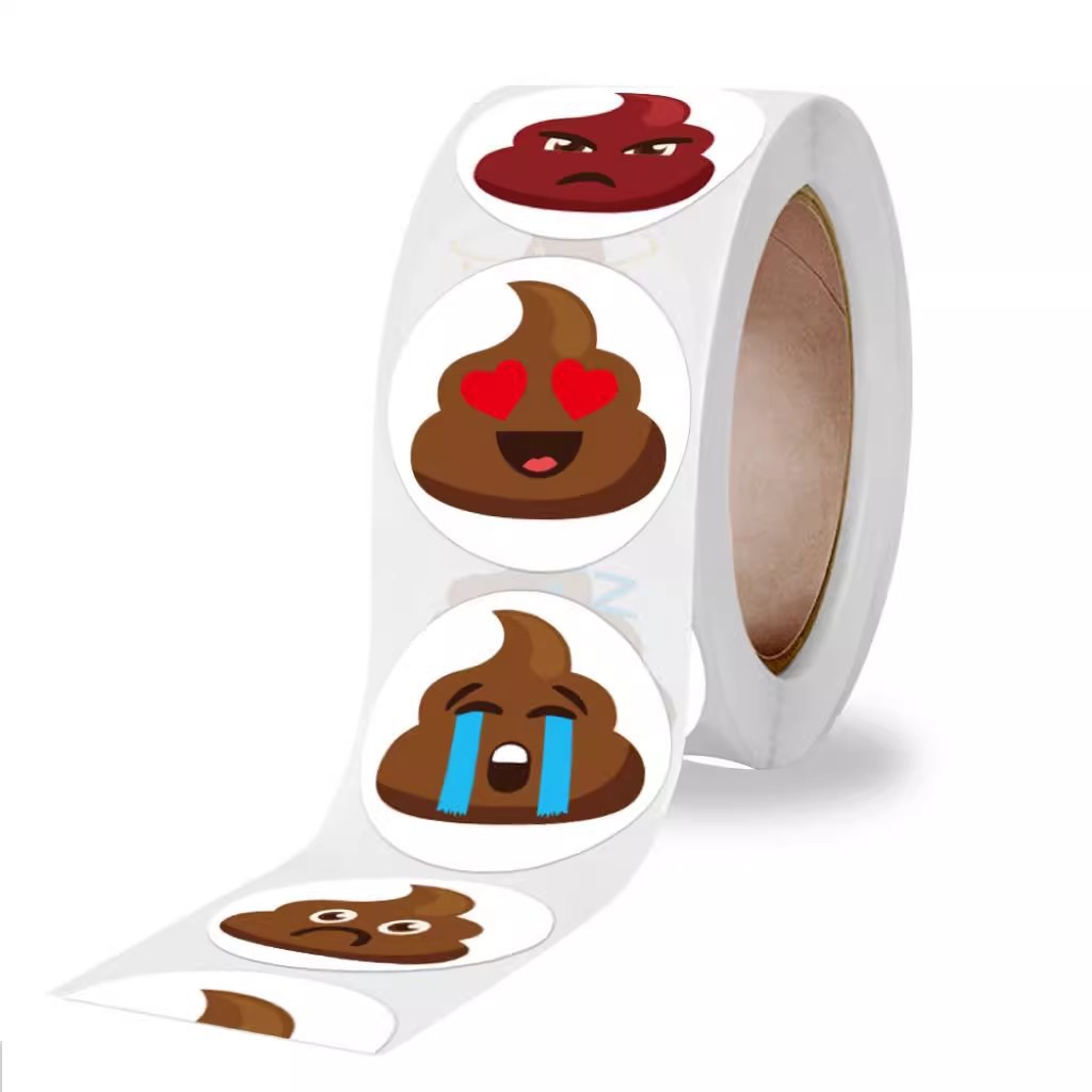100-500pcs Funny Poop Cartoon  - Prank Toys 评论和价格