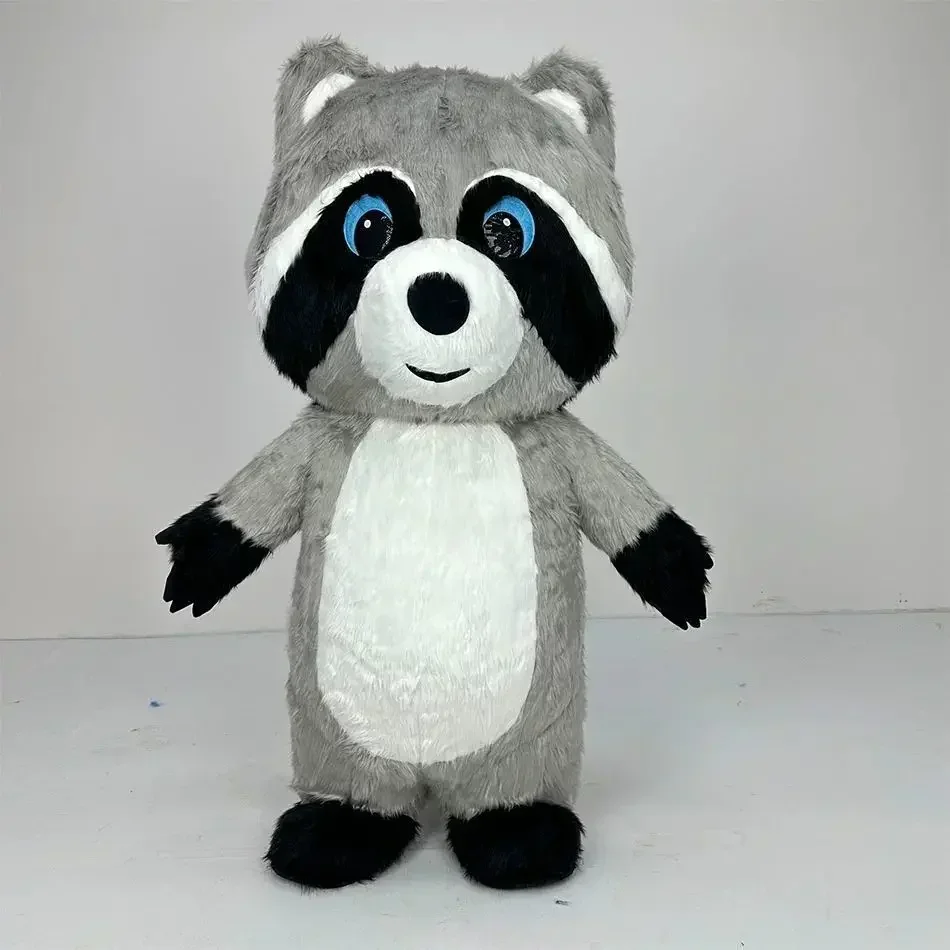 Grey Plush Inflatable Raccoon  - Costumes 评论和价格