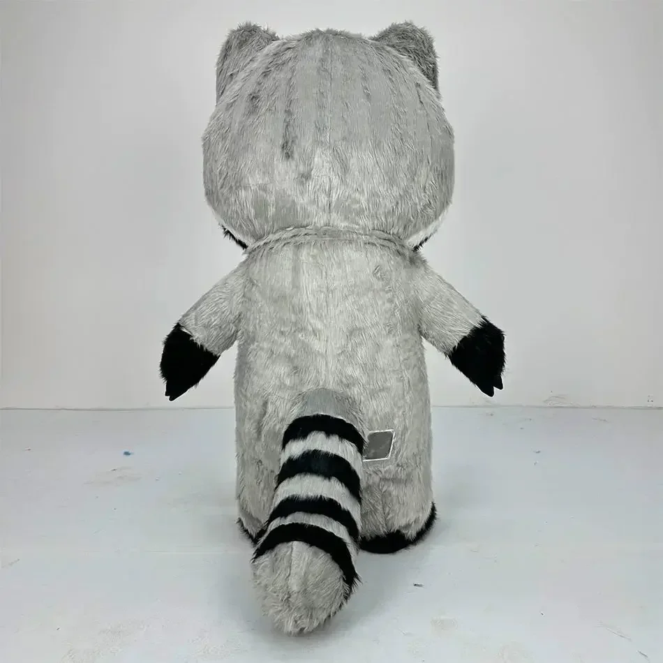Grey Plush Inflatable Raccoon  - Costumes 评论和价格