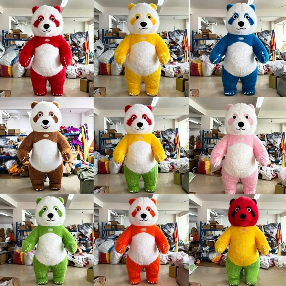 Colorful Giant Panda Inflatabl - Costumes 评论和价格