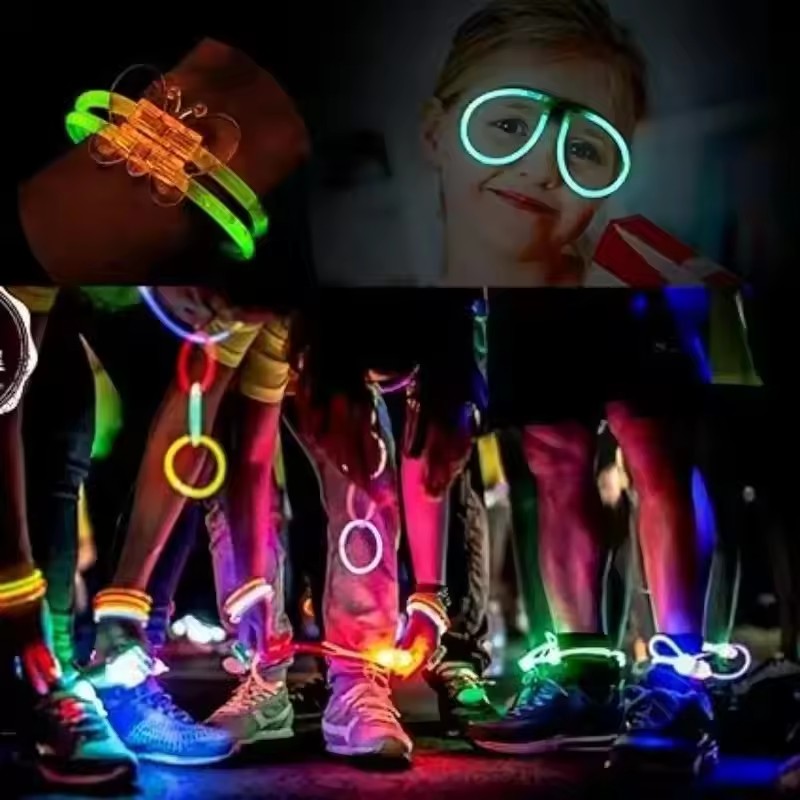 50/100Pcs Fluorescence Sticks  - Glow In The Dark Party Glasses 评论和价格