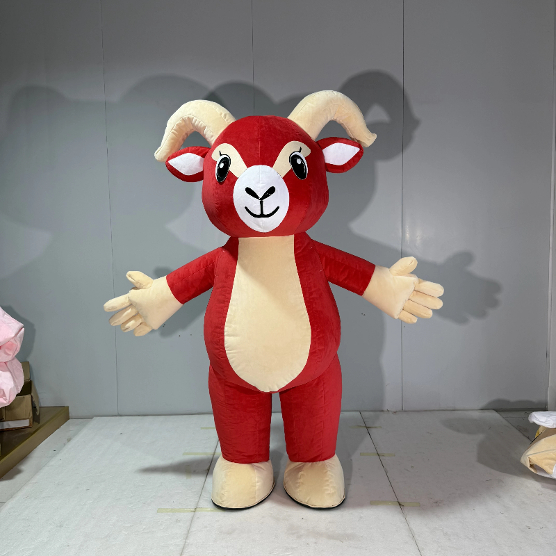 Inflatable Red Goat Mascot Cos - Costumes 评论和价格