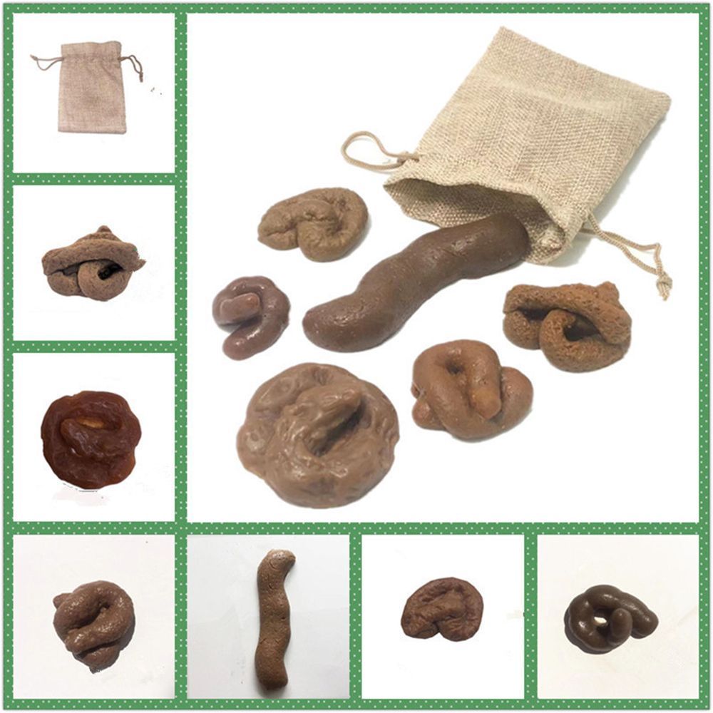 6Pcs Joke Tricky  Gadget Squis - Fake Poop Gag Gift 评论和价格