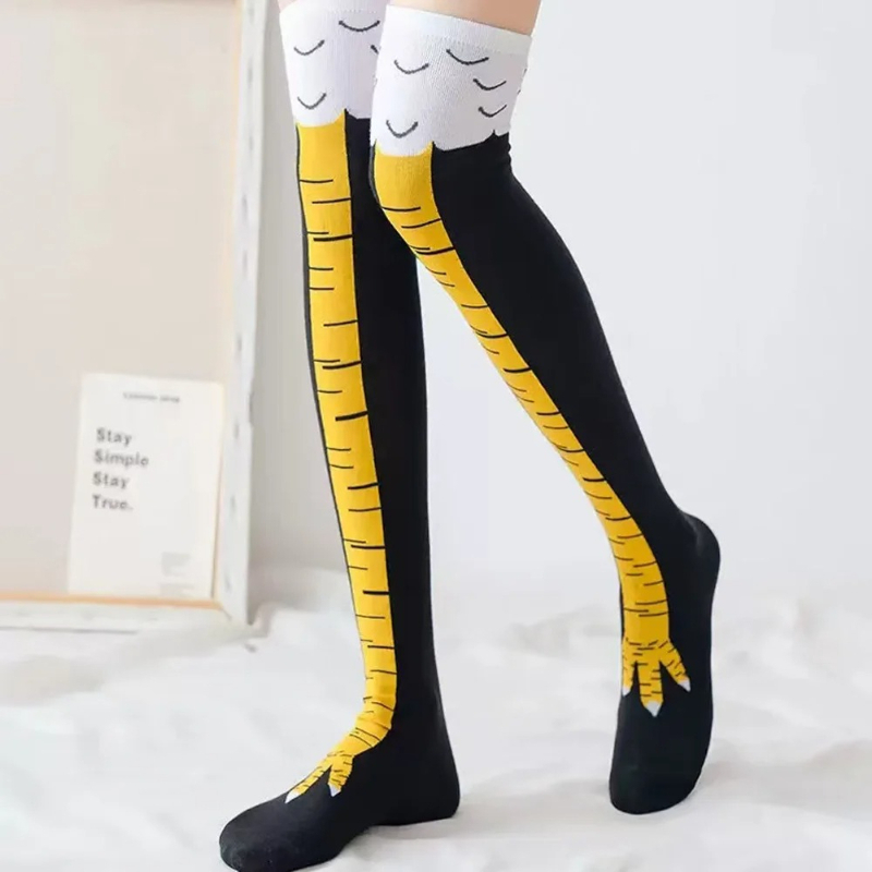 Chicken Paws Feet Long Socks W - Funny Chicken Leg Socks 评论和价格